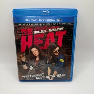 The Heat Blu-ray DVD 2-Disc Set Sandra Bullock Melissa McCarthy Unrated Cut